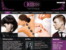 Tablet Screenshot of eclipsehairandbeauty.co.uk